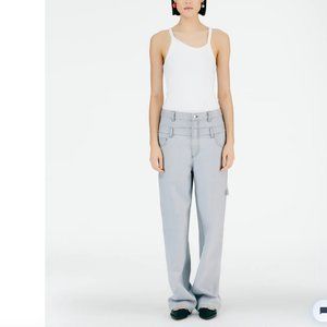 *SOLD on depop* Grey Denim Double Waisted Sam Jean - 27 (sample)